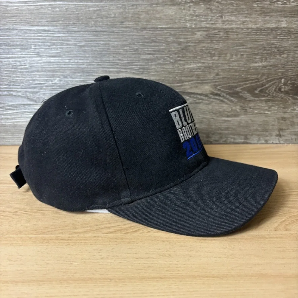 Vintage Blues Brothers Hat Cap Strap Back Black 2000 Tour One Size Adjustable